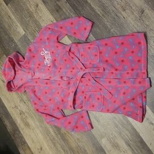 GIRLS JOJO SIWA YOUTH PINK HOODED NICKELODEON ROBE SIZE 14